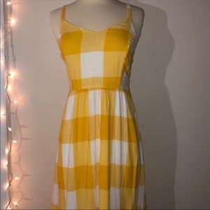 YELLOW GINGHAM DRESS